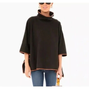 Tuckernuck Black Cape with Brown Trim